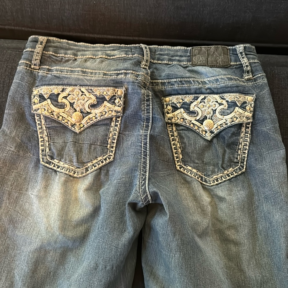 Sound girl jeans rhinestones size 9/10